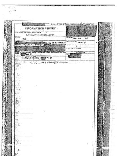 Avisos de objetos no identificados cerca de Leningrado
