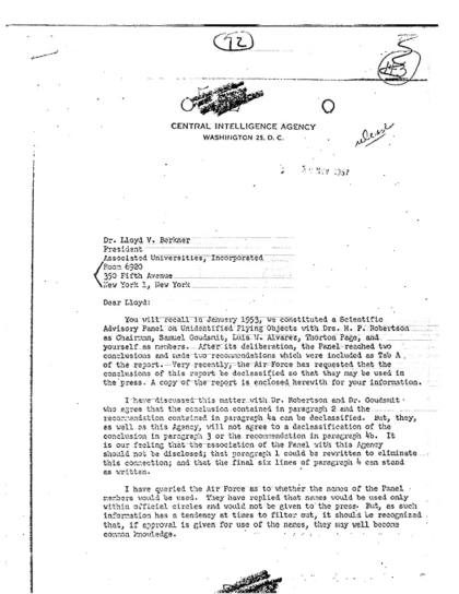 Documentos OVNI de la CIA