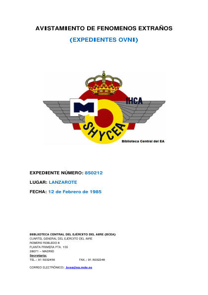 OVNI luminoso visto por policía y piloto en Lanzarote