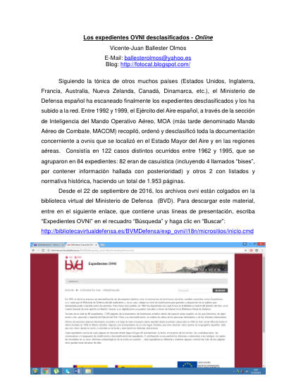 OVNI en archivos militares españoles