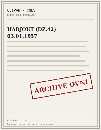HADJOUT (DZ.42) 03.01.1957