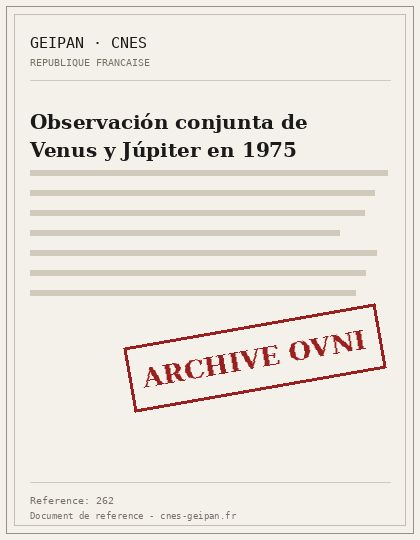Observación conjunta de Venus y Júpiter en 1975
