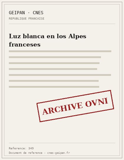 Luz blanca en los Alpes franceses