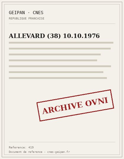 ALLEVARD (38) 10.10.1976