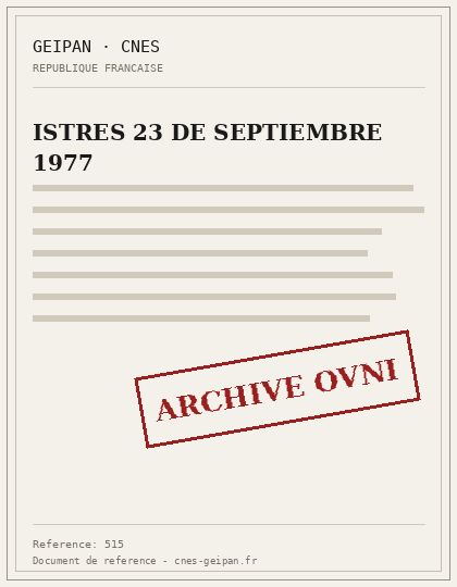 ISTRES 23 DE SEPTIEMBRE 1977