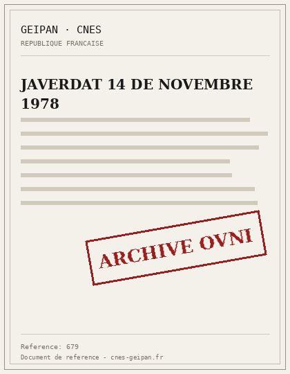 JAVERDAT 14 DE NOVEMBRE 1978