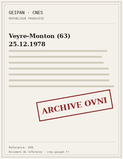 Veyre-Monton (63) 25.12.1978