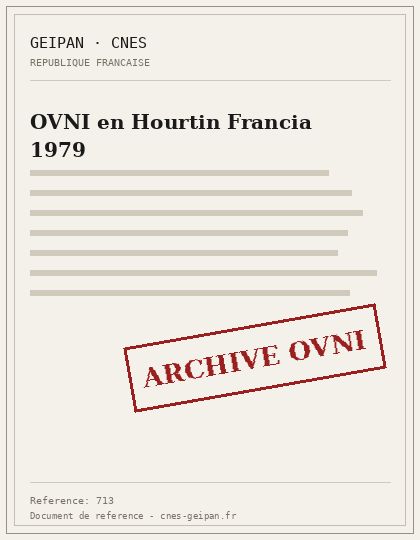 OVNI en Hourtin Francia 1979