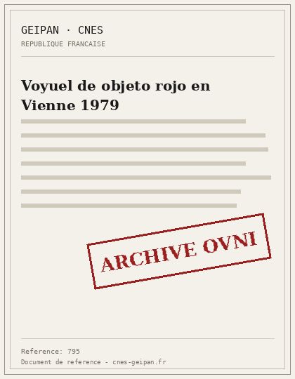 Voyuel de objeto rojo en Vienne 1979
