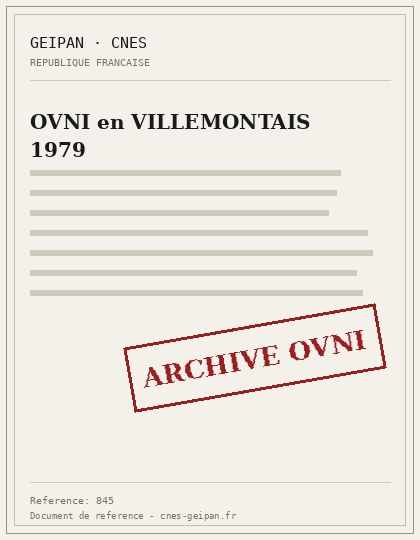 OVNI en VILLEMONTAIS 1979