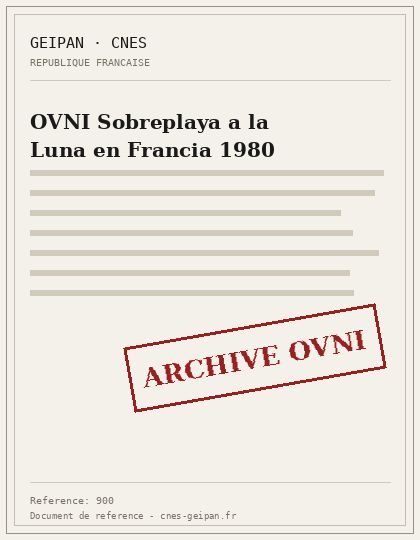 OVNI Sobreplaya a la Luna en Francia 1980
