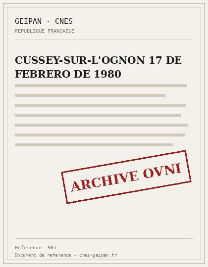CUSSEY-SUR-L'OGNON 17 DE FEBRERO DE 1980