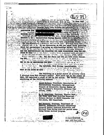 Documentos OVNI de la CIA