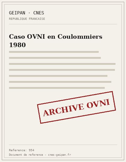 Caso OVNI en Coulommiers 1980