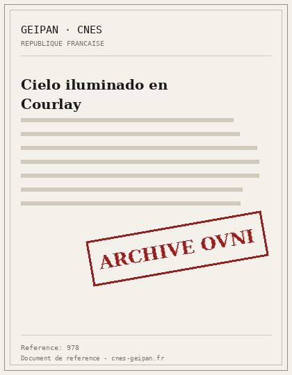 Cielo iluminado en Courlay