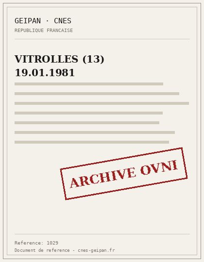 VITROLLES (13) 19.01.1981
