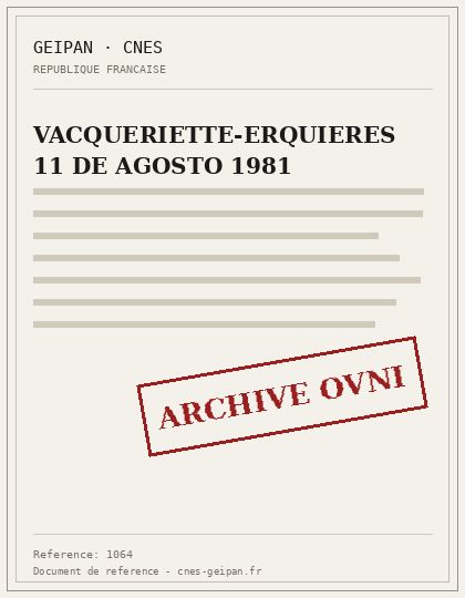 VACQUERIETTE-ERQUIERES 11 DE AGOSTO 1981