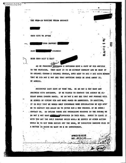CIA y el caso Davidson