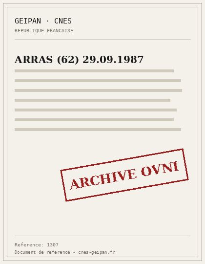 ARRAS (62) 29.09.1987