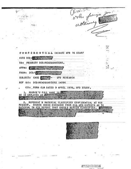 Documentos OVNI de la CIA