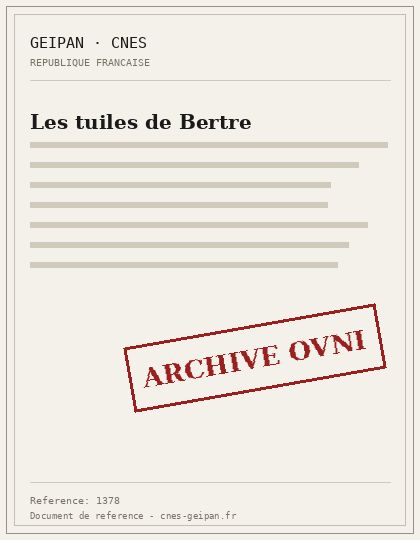 Les tuiles de Bertre
