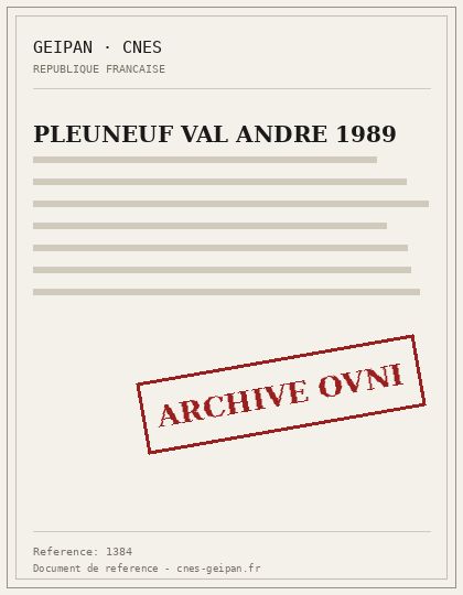 PLEUNEUF VAL ANDRE 1989