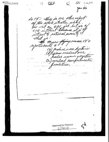 Documentos OVNI de la CIA
