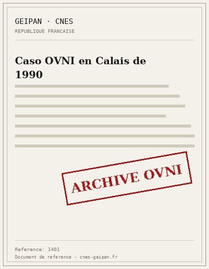 Caso OVNI en Calais de 1990