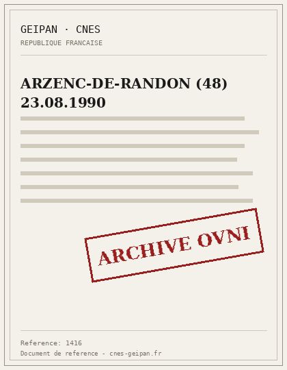 ARZENC-DE-RANDON (48) 23.08.1990