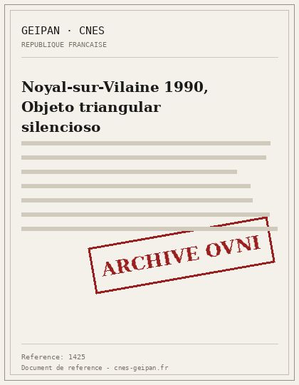Noyal-sur-Vilaine 1990, Objeto triangular silencioso