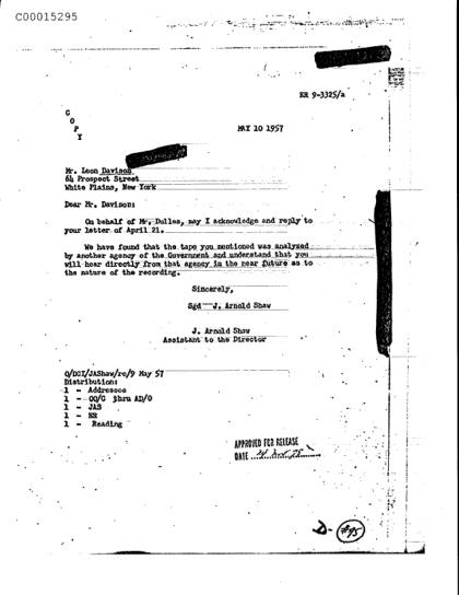 Documentos OVNI de la CIA