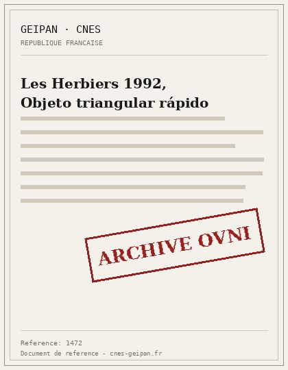 Les Herbiers 1992, Objeto triangular rápido