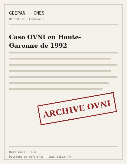 Caso OVNI en Haute-Garonne de 1992