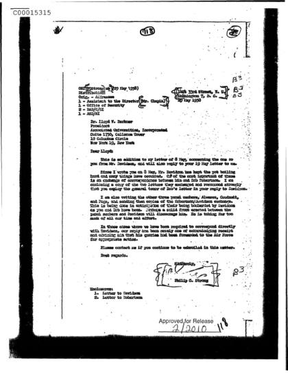 CIA y documentos OVNI