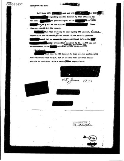 Documentos de la CIA sobre OVNI
