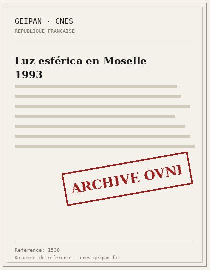 Luz esférica en Moselle 1993