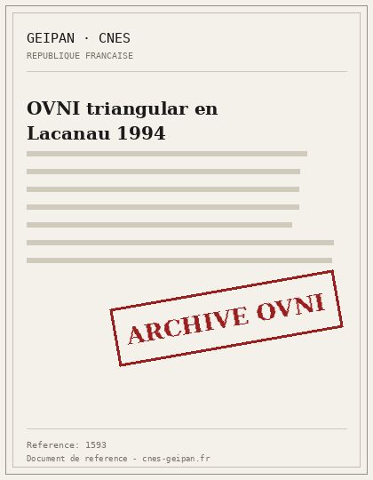 OVNI triangular en Lacanau 1994