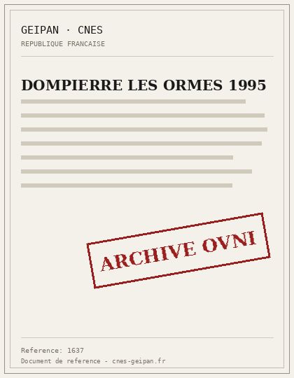 DOMPIERRE LES ORMES 1995