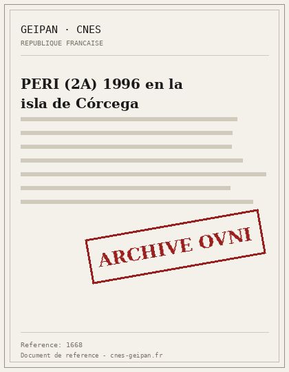 PERI (2A) 1996 en la isla de Córcega