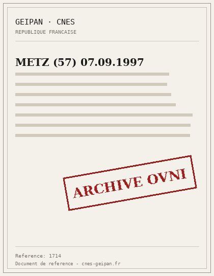 METZ (57) 07.09.1997