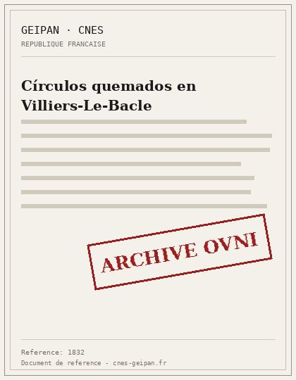 Círculos quemados en Villiers-Le-Bacle