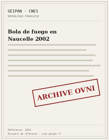 Bola de fuego en Naucelle 2002