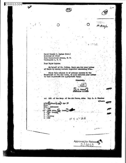 Documentos de la CIA sobre OVNI
