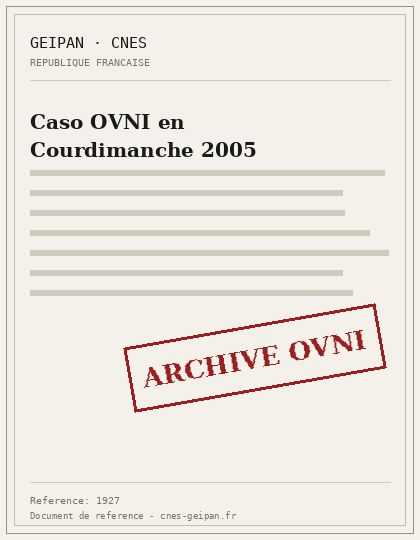 Caso OVNI en Courdimanche 2005