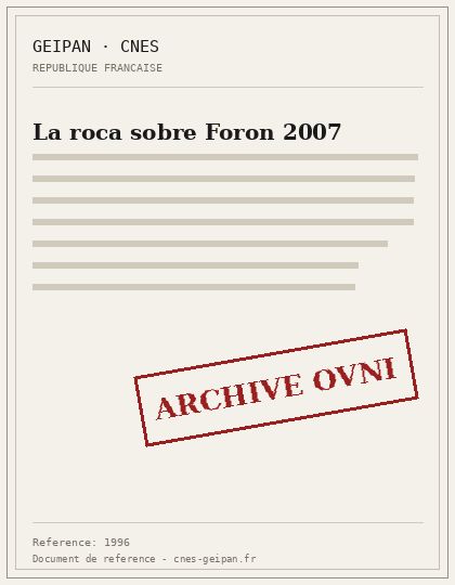 La roca sobre Foron 2007