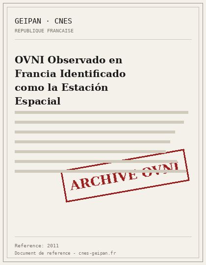 OVNI Observado en Francia Identificado como la Estación Espacial