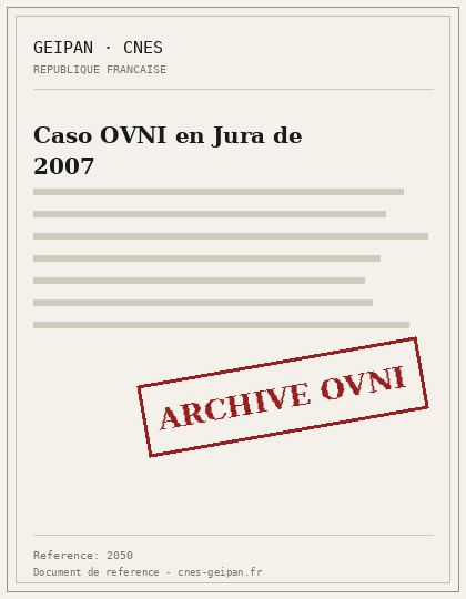 Caso OVNI en Jura de 2007