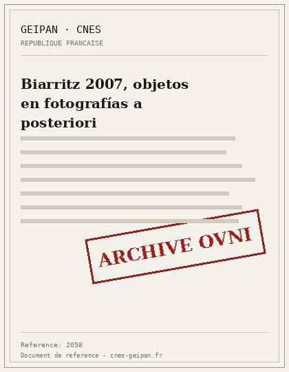 Biarritz 2007, objetos en fotografías a posteriori