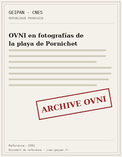 OVNI en fotografías de la playa de Pornichet