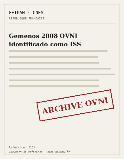 Gemenos 2008 OVNI identificado como ISS